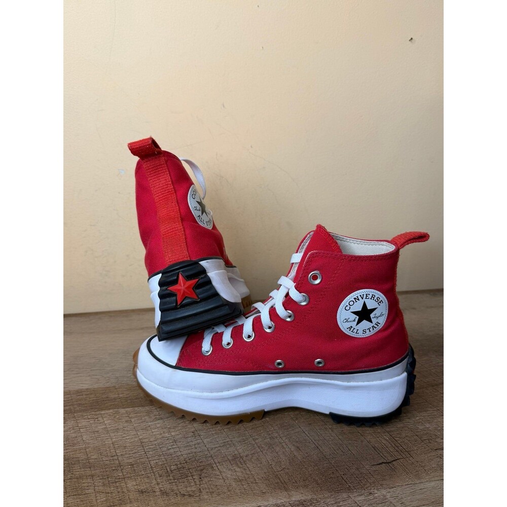 Converse Run Star Hike Platform High red shoes size 7.5 sneakers